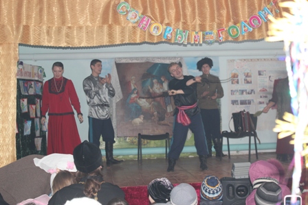 Выступление в Кособродке казачьего хора из села Клястицкое